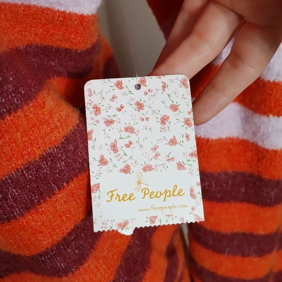 NWT Free People Complete Me Striped Pullover - Picture 6 of 10